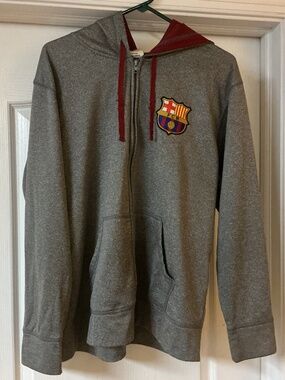 FC Barcelona Lightweight Full Zip Jacket Men’s Size Large Used